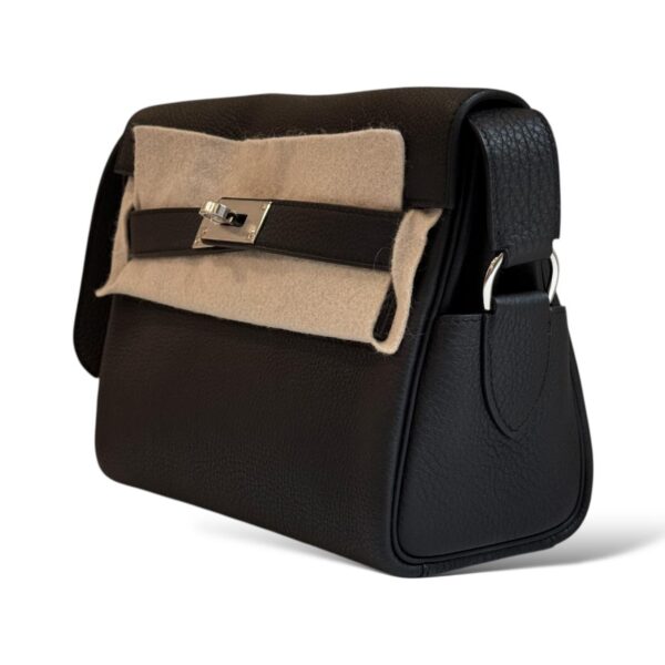 Hermes Kelly Messenger Black Togo PHW PM - Image 6