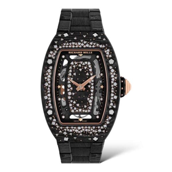 Richard Mille RM 07-01 Starry Night Carbon Bezel Bracelet Full Link Carbon TPT® Diamonds-Set Bezel