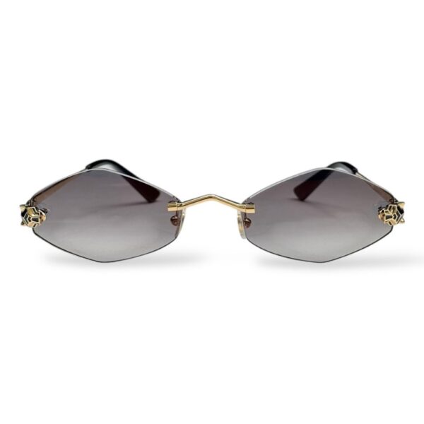 Panthère de Cartier Smooth Golden-Finish Sunglasses
