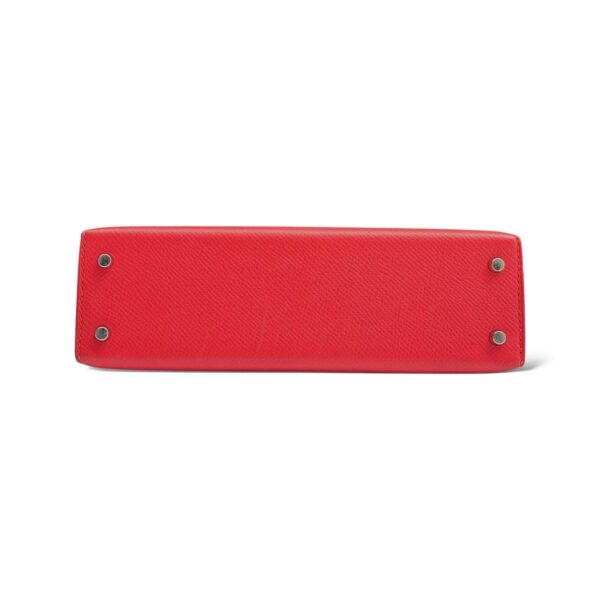 Hermes Mini Kelly Rouge Casaque Epsom PHW - Image 6
