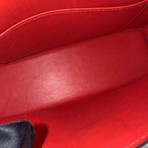 Hermes Mini Kelly Rouge Casaque Epsom PHW - Image 11