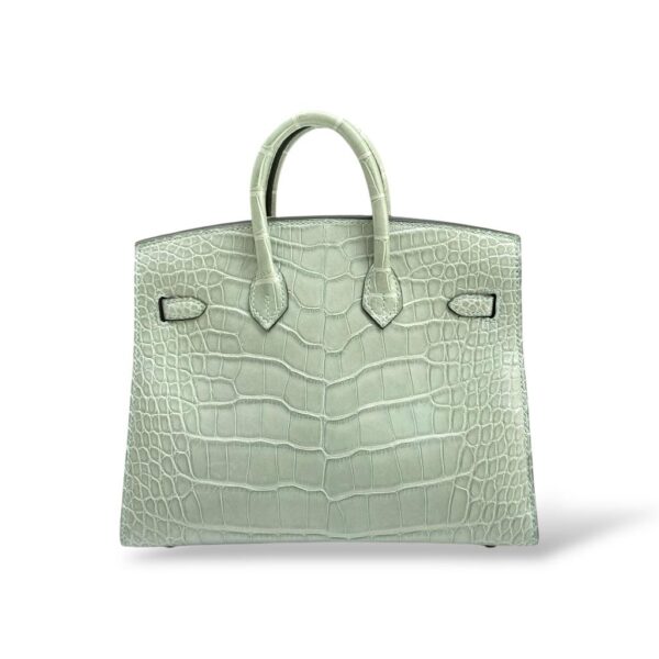 Hermes Birkin 20 Vert D'eau Croco GHW - Image 4