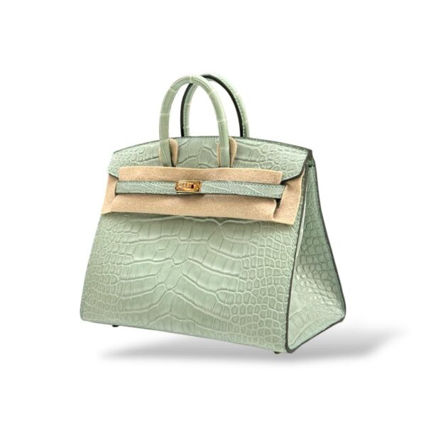Hermes Birkin 20 Vert D'eau Croco GHW - Image 5