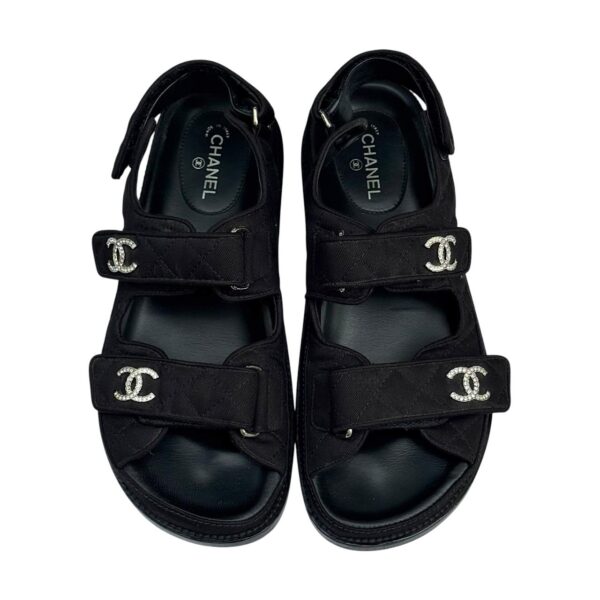 CHANEL Dad Sandals Black 37 EU