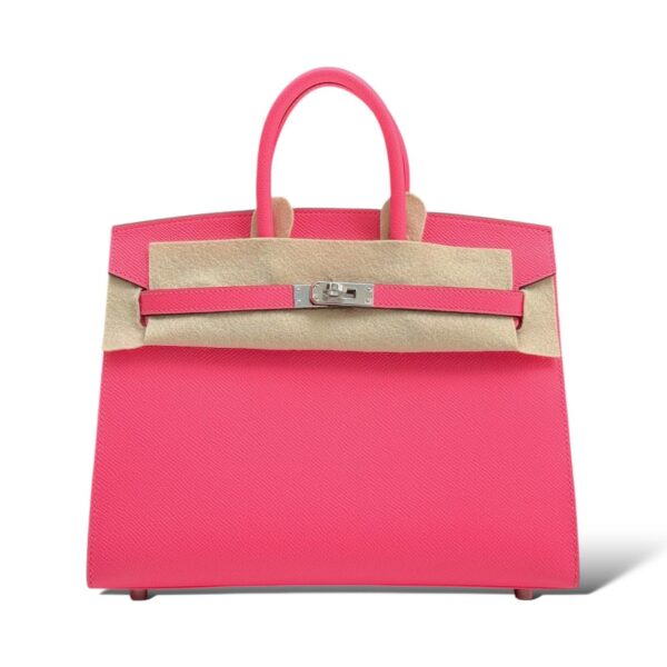 Hermes Birkin 25 Rose Azalee Epsom PHW