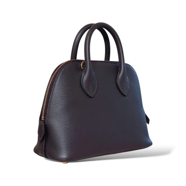 Hermes Mini Bolide Prune/Prunoir Evercolor GHW - Image 3