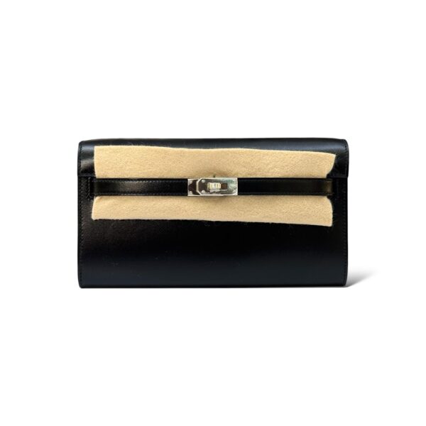 Hermes Kelly To Go Black Box Leather PHW - Image 2