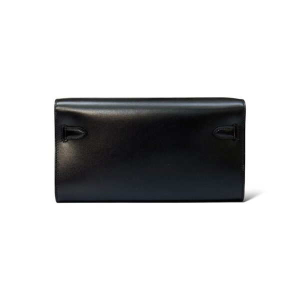 Hermes Kelly To Go Black Box Leather PHW - Image 4