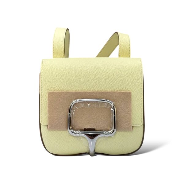 Hermes Della Cavalleria Mini Jaune Milton Epsom PHW - Image 2
