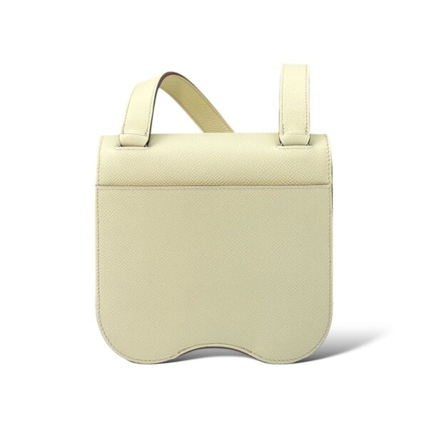 Hermes Della Cavalleria Mini Jaune Milton Epsom PHW - Image 4