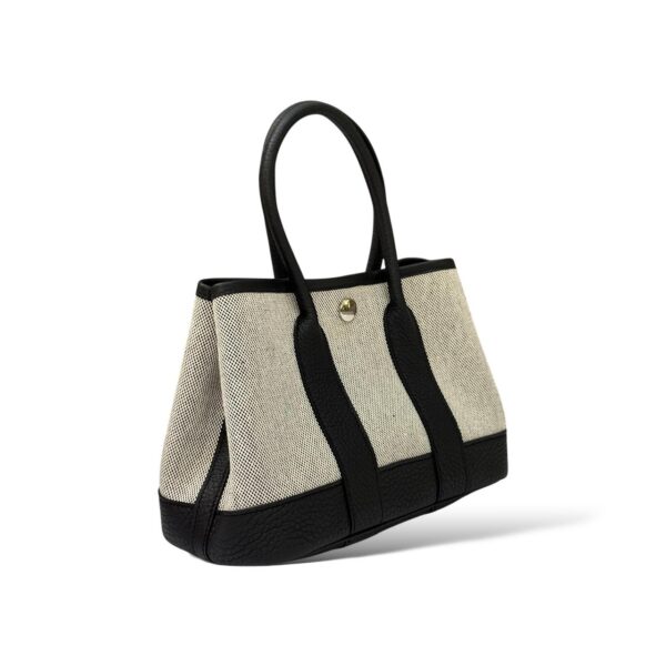 Hermes Mini Garden Party Ecru-Noir / Noir Veau Negonda PHW - Image 2