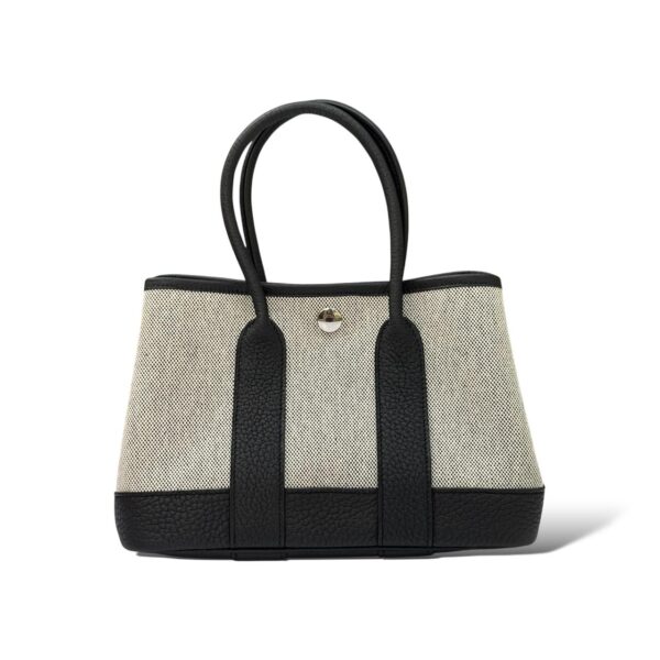 Hermes Mini Garden Party Ecru-Noir / Noir Veau Negonda PHW - Image 4